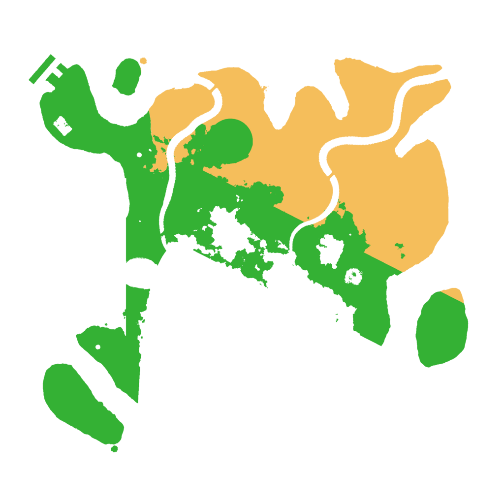 Biome Rust Map: Procedural Map, Size: 3000, Seed: 49116