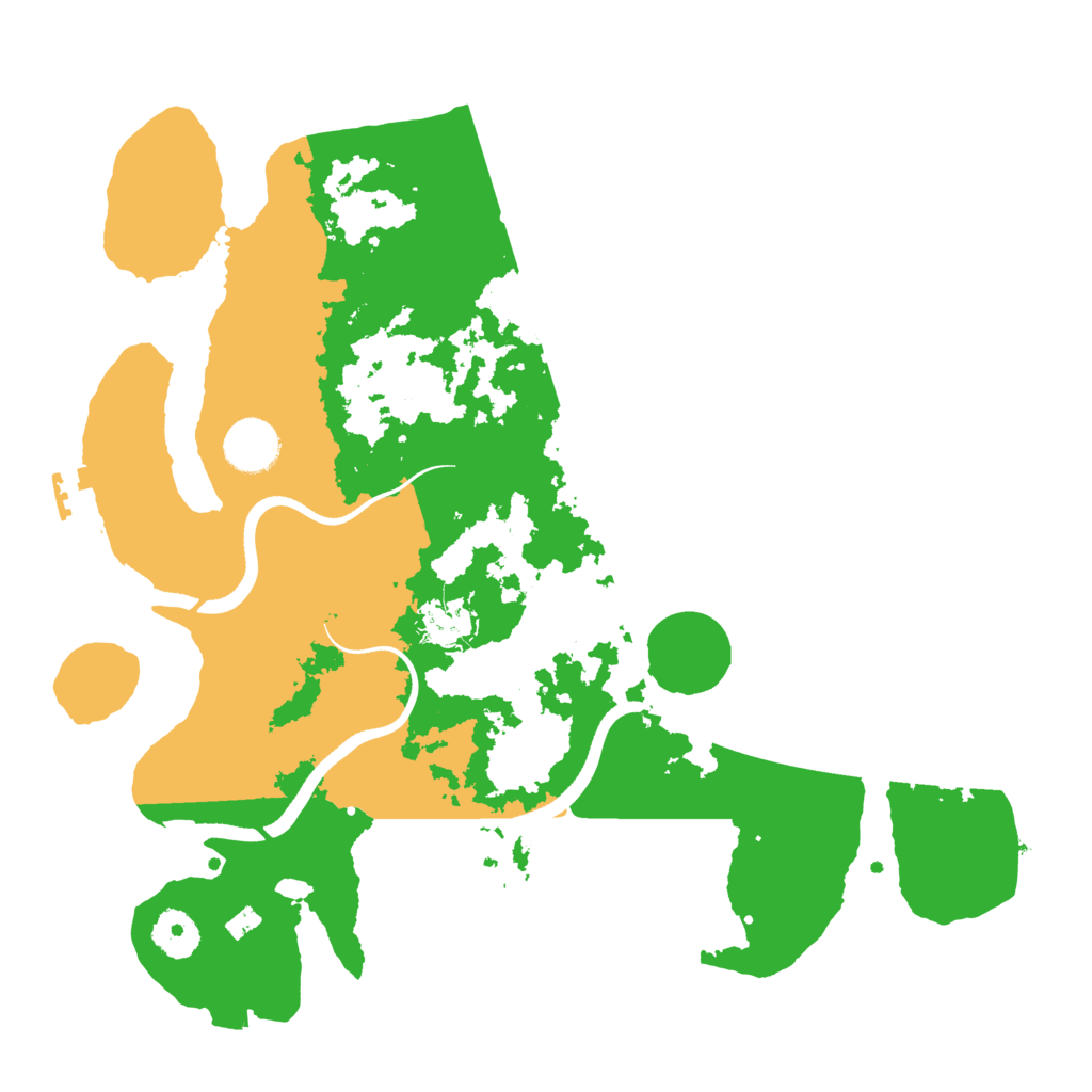 Biome Rust Map: Procedural Map, Size: 3500, Seed: 1934559