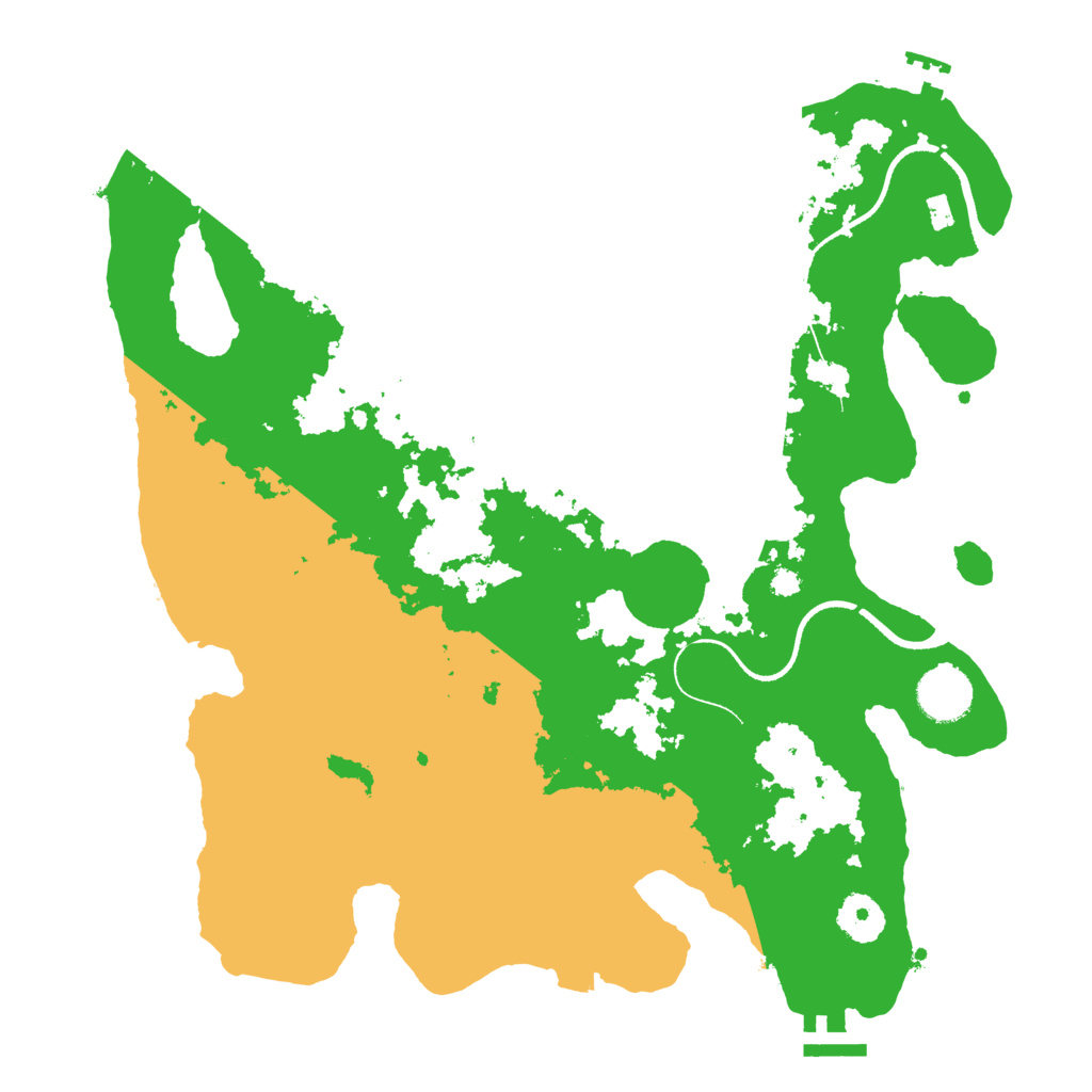 Biome Rust Map: Procedural Map, Size: 3500, Seed: 23487325