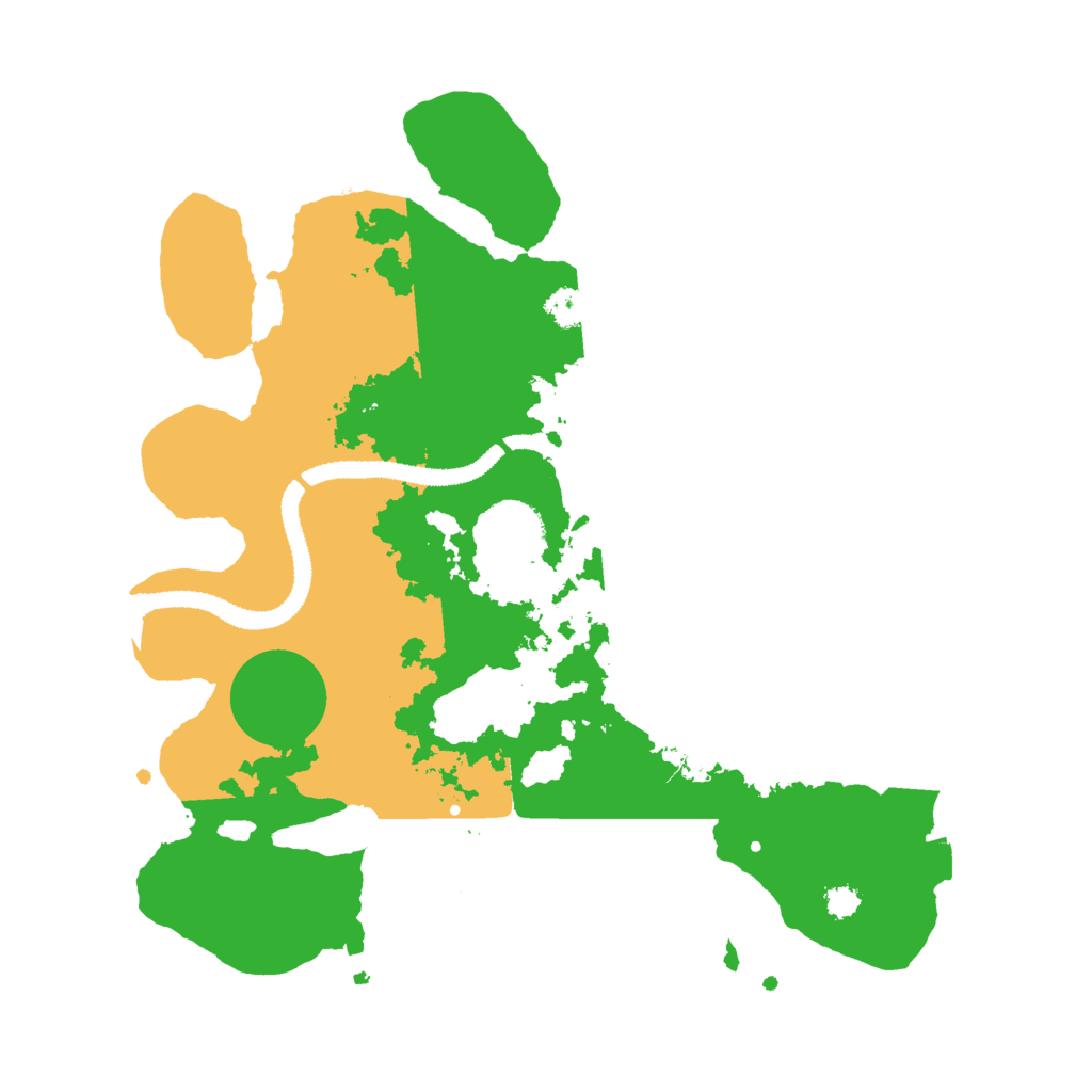 Biome Rust Map: Procedural Map, Size: 3000, Seed: 58616496