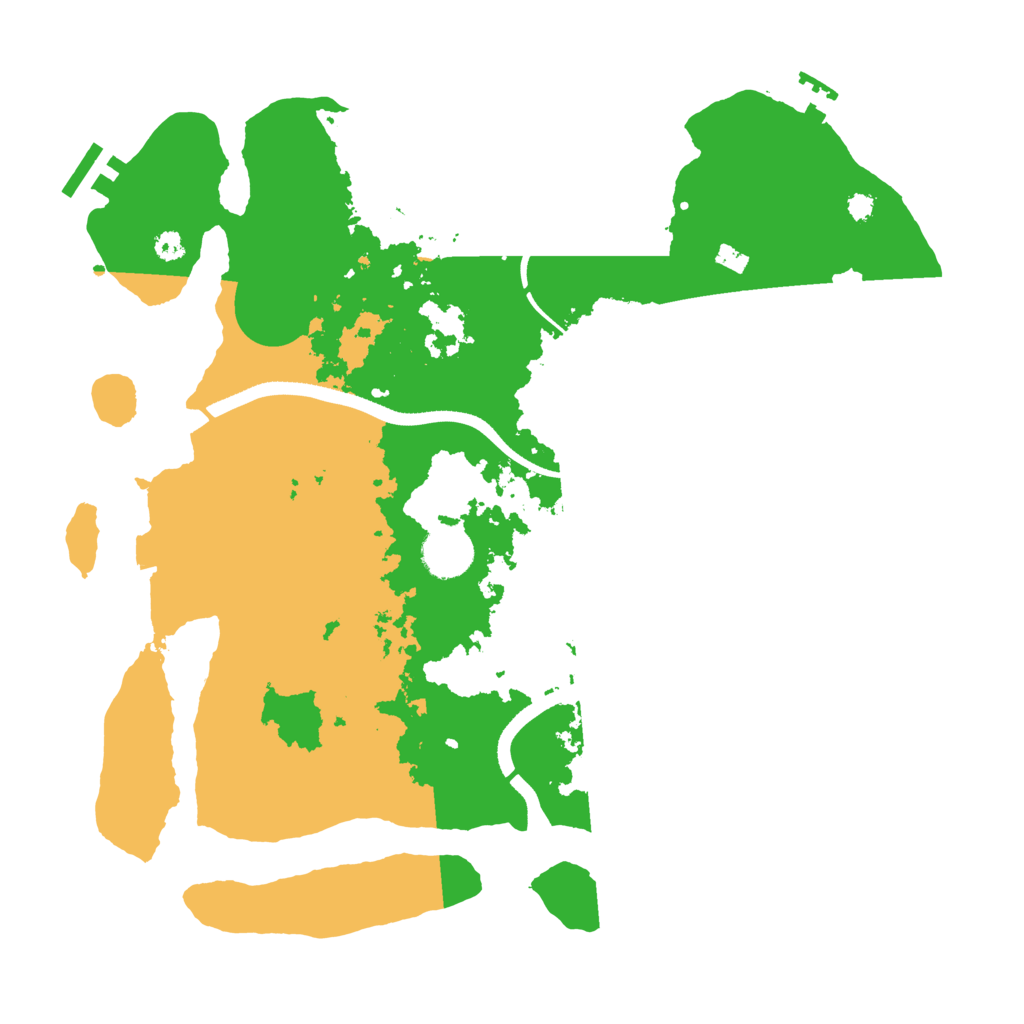 Biome Rust Map: Procedural Map, Size: 3500, Seed: 160606