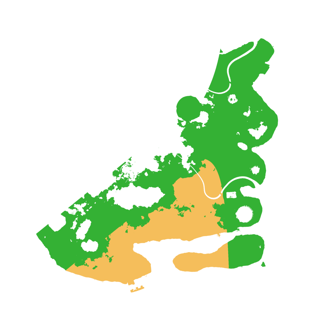 Biome Rust Map: Procedural Map, Size: 3400, Seed: 76619403