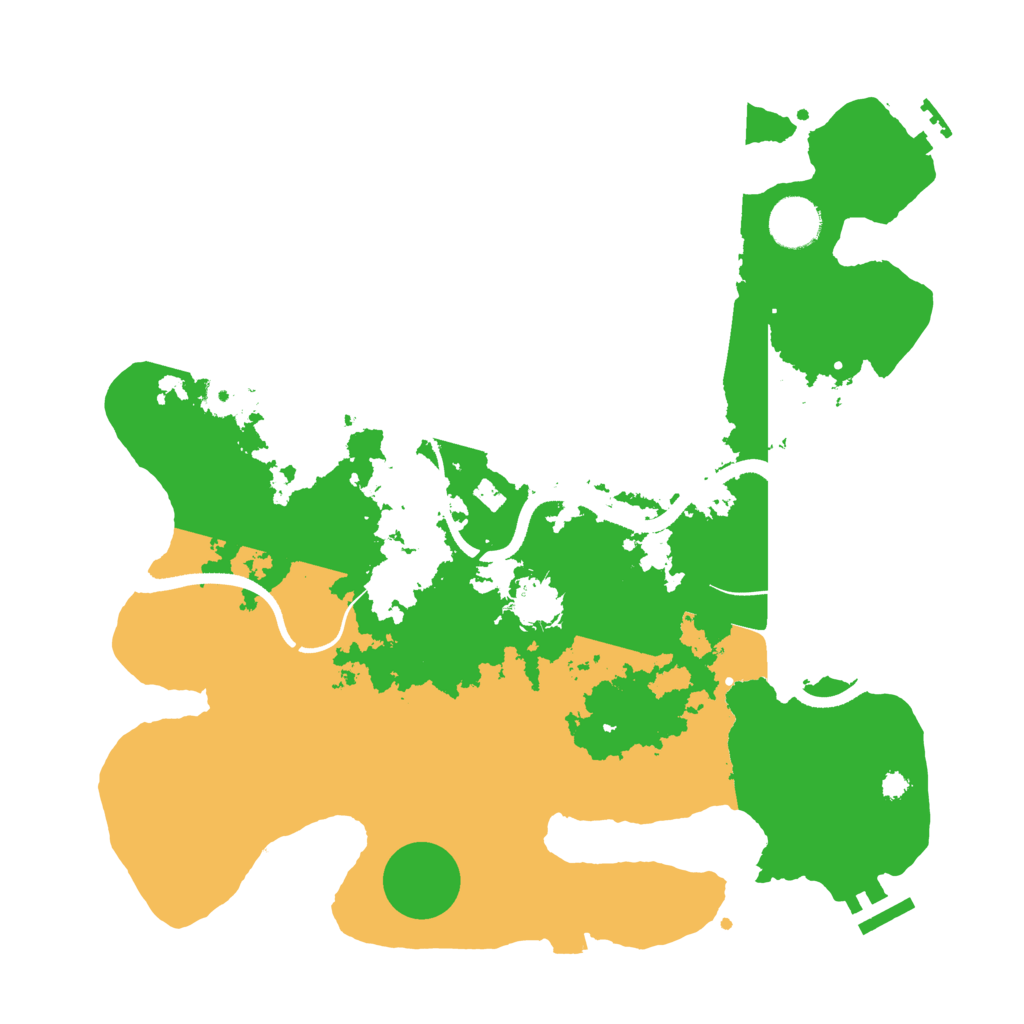 Biome Rust Map: Procedural Map, Size: 3500, Seed: 69666777