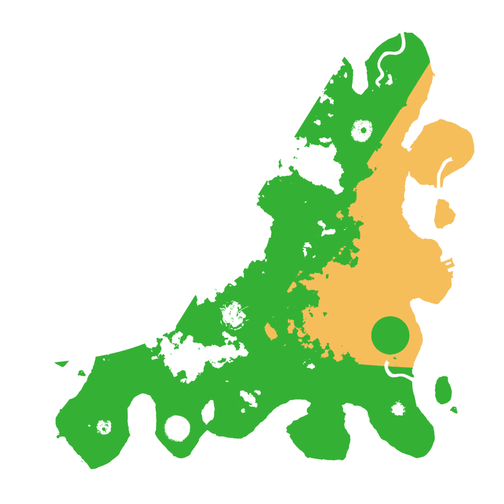 Biome Rust Map: Procedural Map, Size: 3500, Seed: 916523400