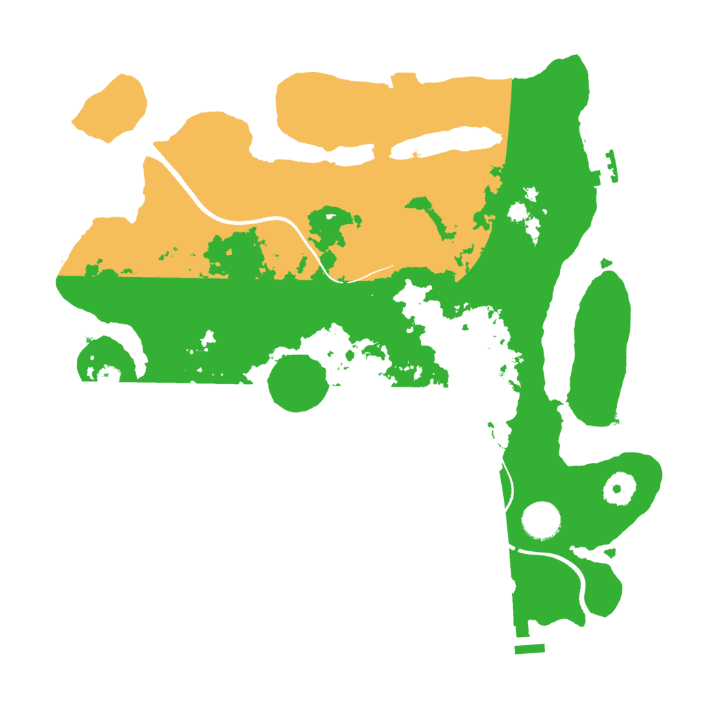 Biome Rust Map: Procedural Map, Size: 3250, Seed: 382951