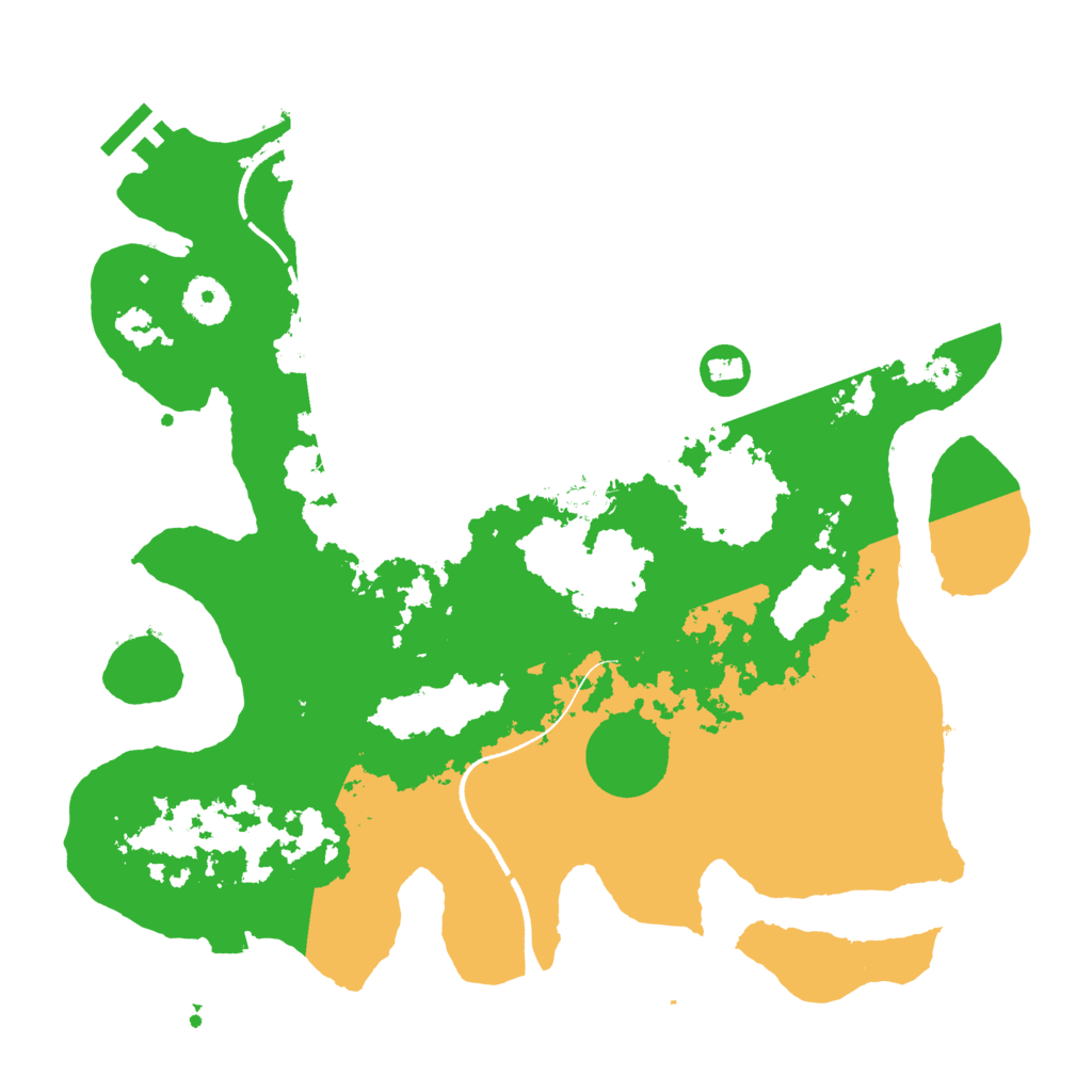 Biome Rust Map: Procedural Map, Size: 3500, Seed: 2457321