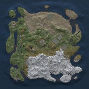 Thumbnail Rust Map: Procedural Map, Size: 3850, Seed: 1467229274, 20 Monuments