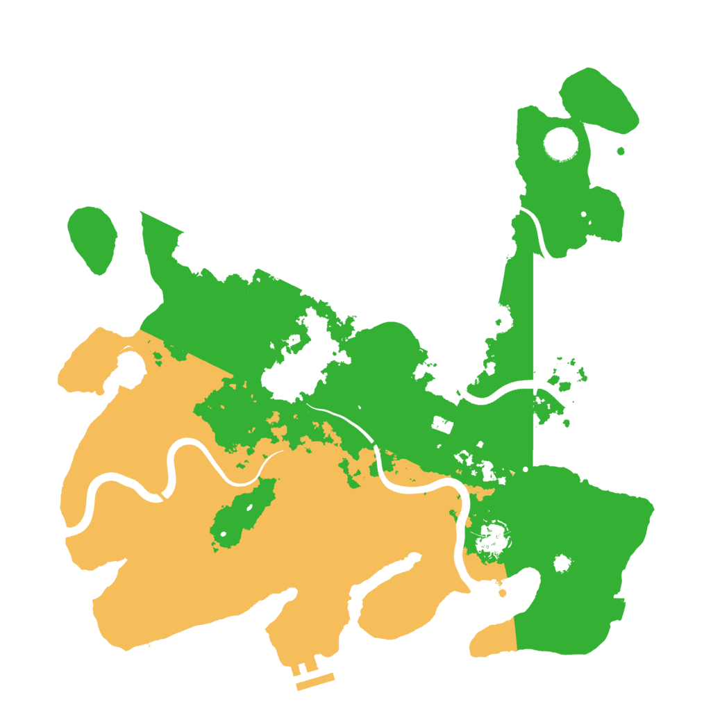 Biome Rust Map: Procedural Map, Size: 3700, Seed: 2096887430