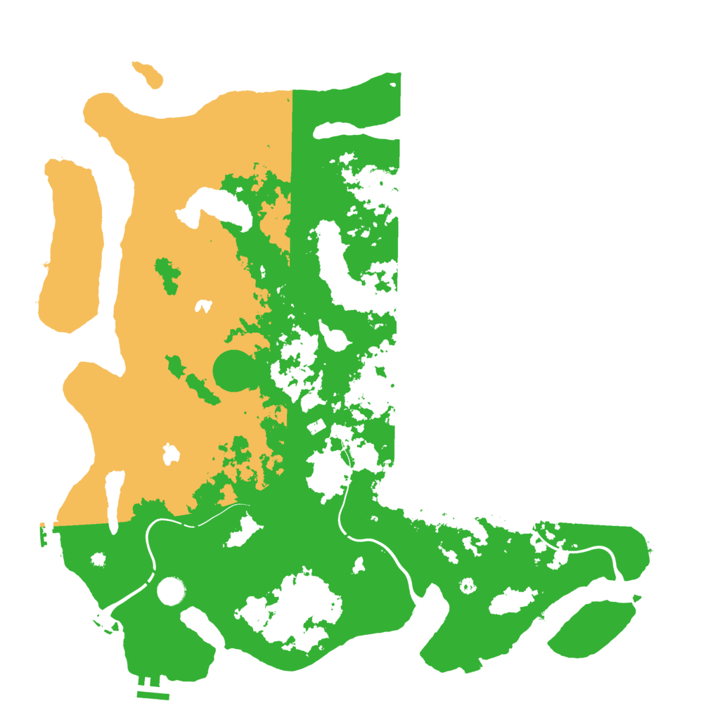 Biome Rust Map: Procedural Map, Size: 4500, Seed: 100223