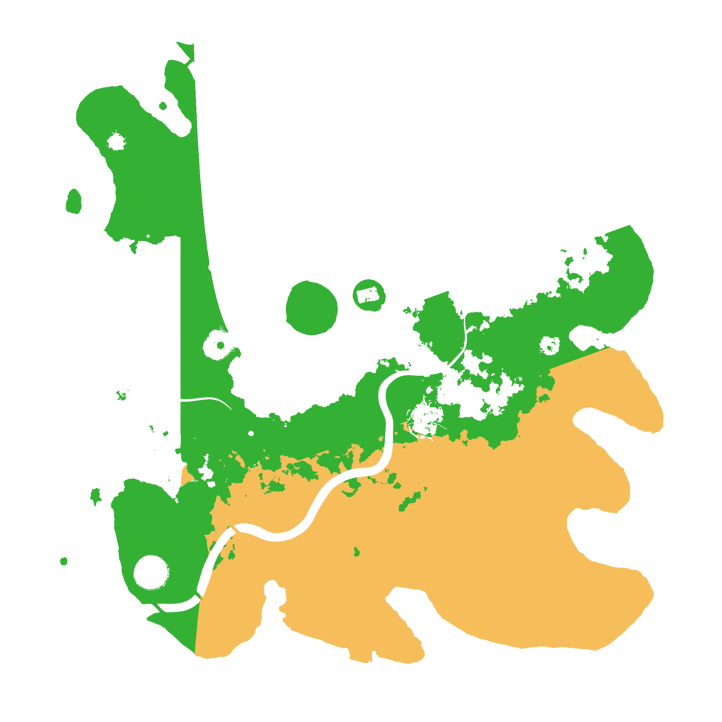 Biome Rust Map: Procedural Map, Size: 3700, Seed: 1223644661