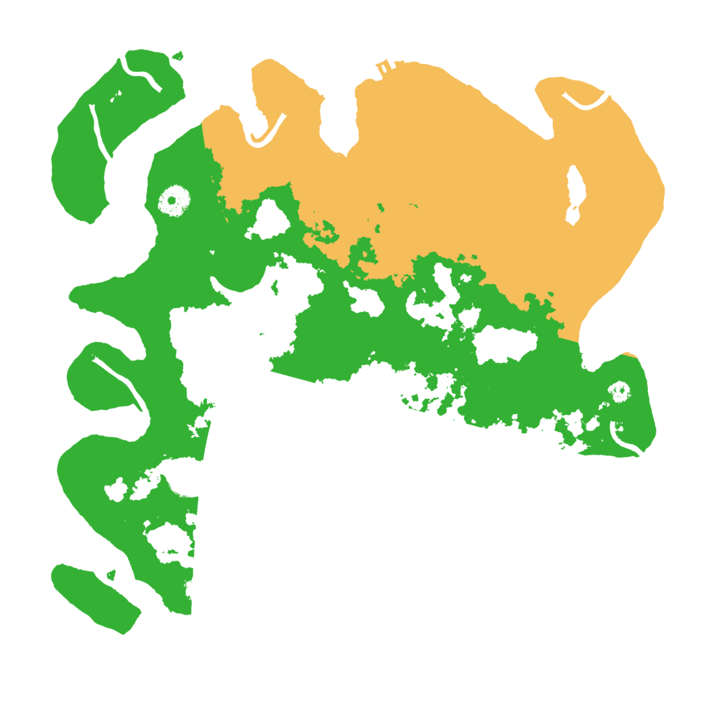 Biome Rust Map: Procedural Map, Size: 3500, Seed: 824300173