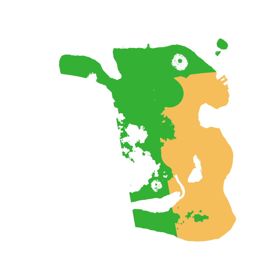 Biome Rust Map: Procedural Map, Size: 2500, Seed: 323434