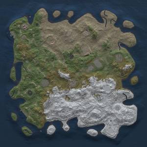 Thumbnail Rust Map: Procedural Map, Size: 4500, Seed: 1352644810, 20 Monuments