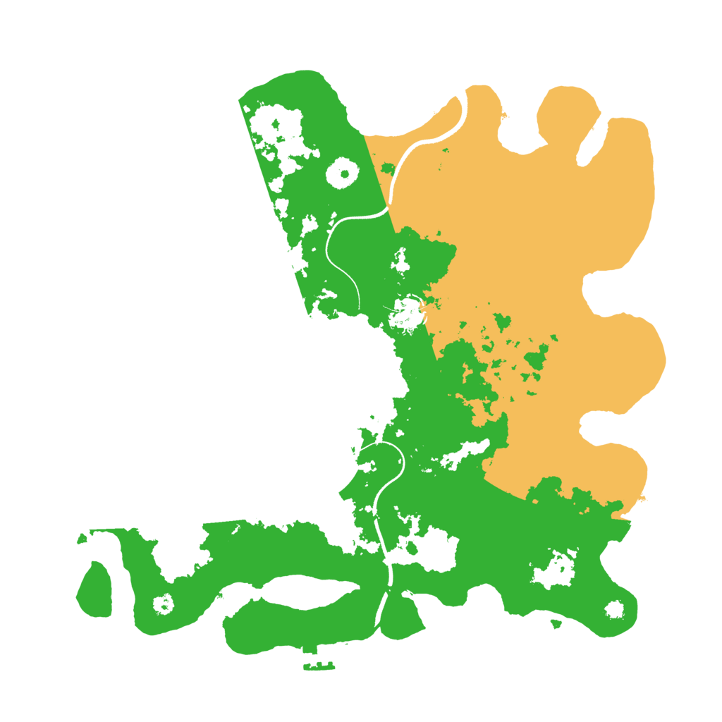 Biome Rust Map: Procedural Map, Size: 3500, Seed: 244620332