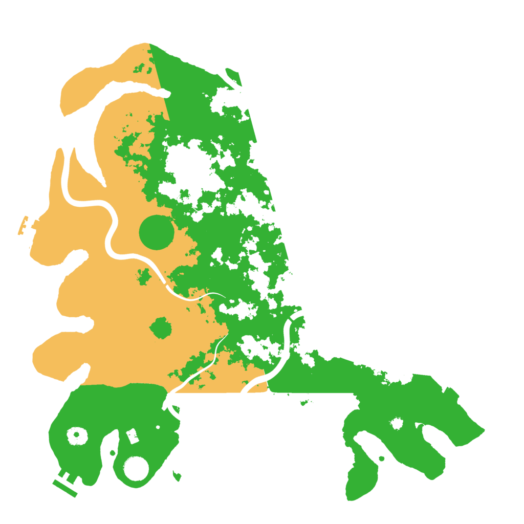 Biome Rust Map: Procedural Map, Size: 3950, Seed: 662139399