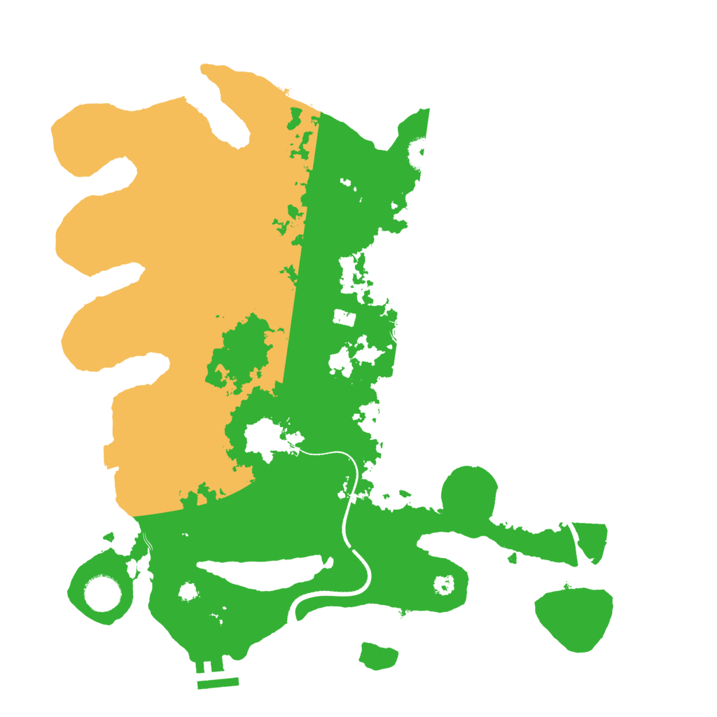 Biome Rust Map: Procedural Map, Size: 3500, Seed: 475298037