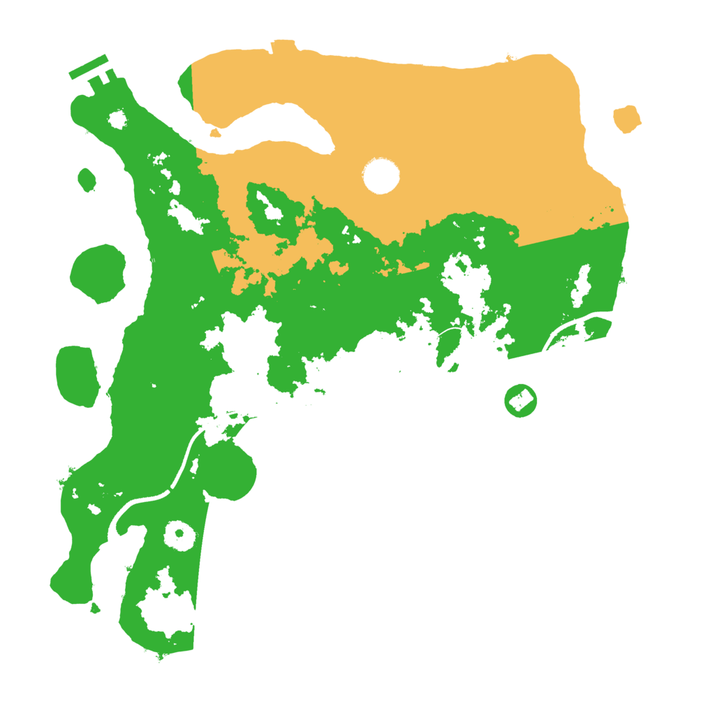 Biome Rust Map: Procedural Map, Size: 3500, Seed: 631327896