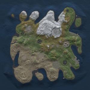 Thumbnail Rust Map: Procedural Map, Size: 3000, Seed: 1389674881, 16 Monuments