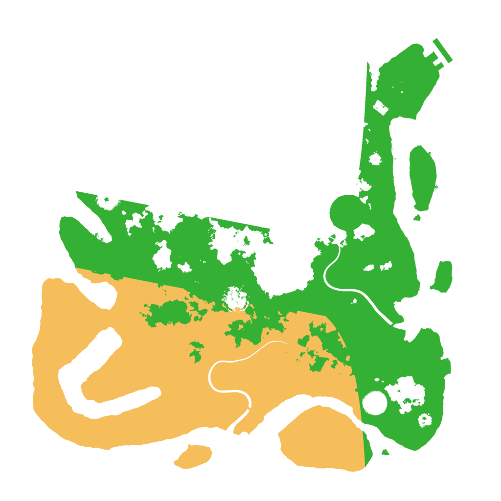 Biome Rust Map: Procedural Map, Size: 3700, Seed: 150
