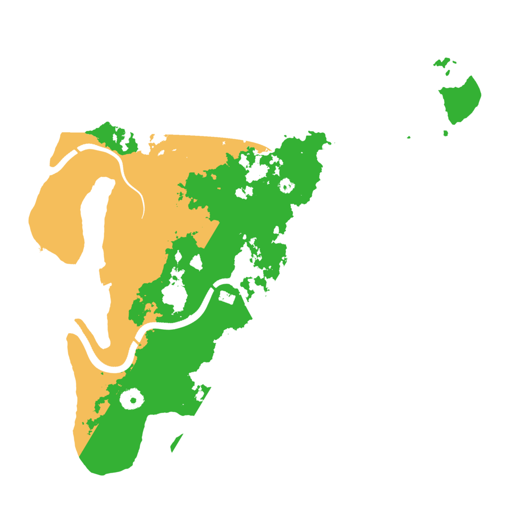 Biome Rust Map: Procedural Map, Size: 3500, Seed: 490460114