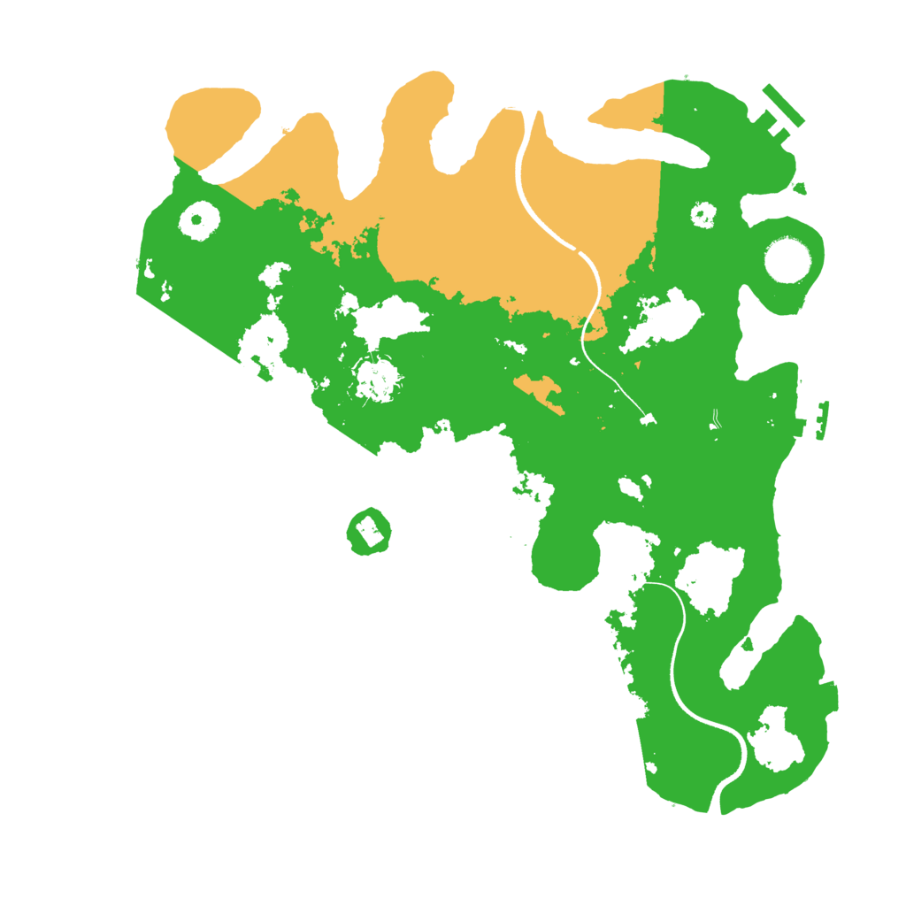 Biome Rust Map: Procedural Map, Size: 3500, Seed: 966959477