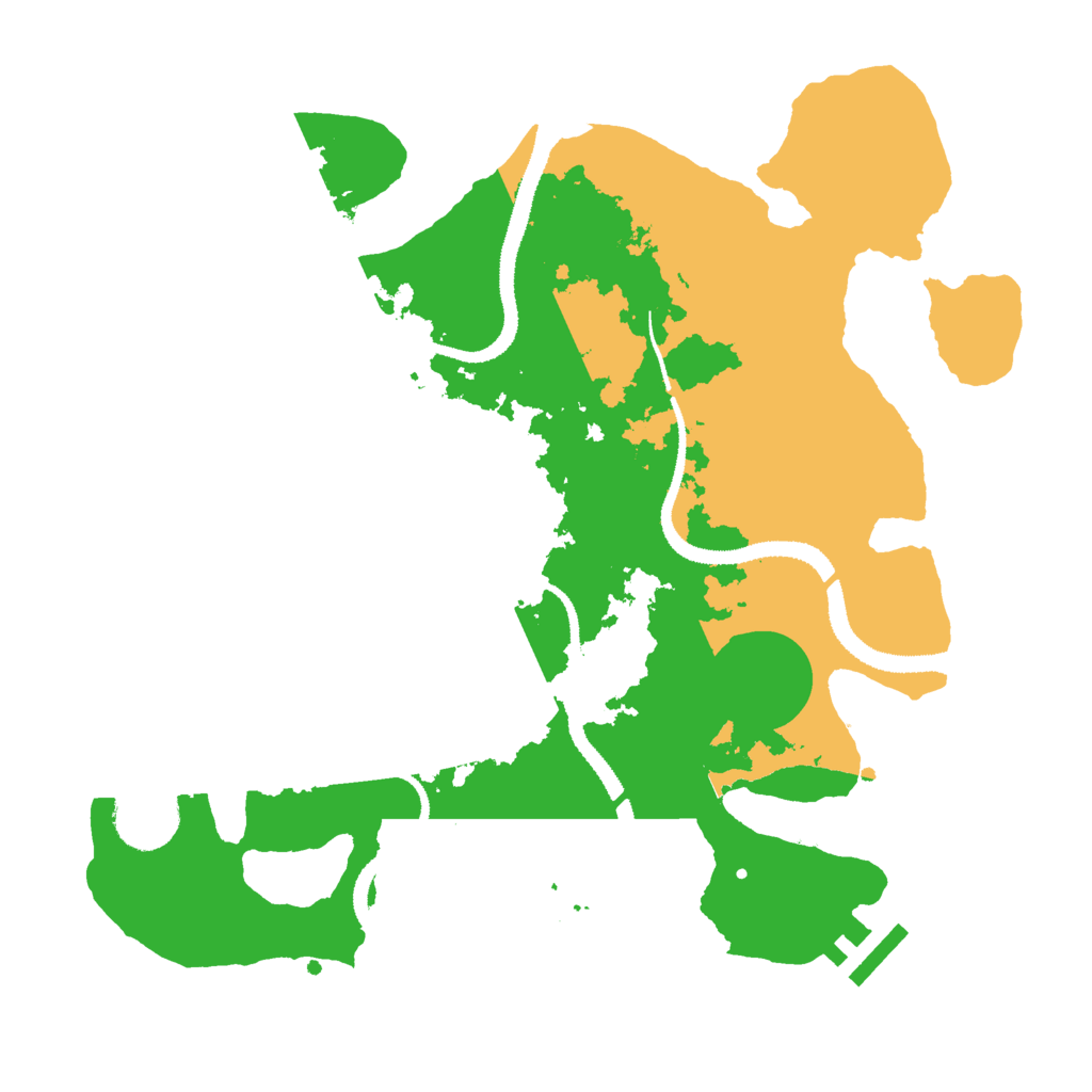 Biome Rust Map: Procedural Map, Size: 3000, Seed: 972095560