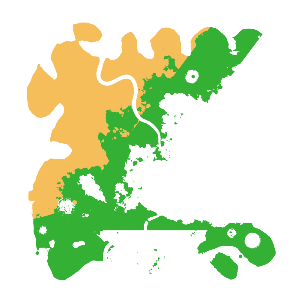 Biome Rust Map: Procedural Map, Size: 3500, Seed: 125875