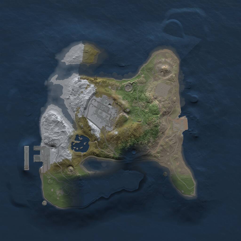 Rust Map: Procedural Map, Size: 2000, Seed: 120229539, 4 Monuments