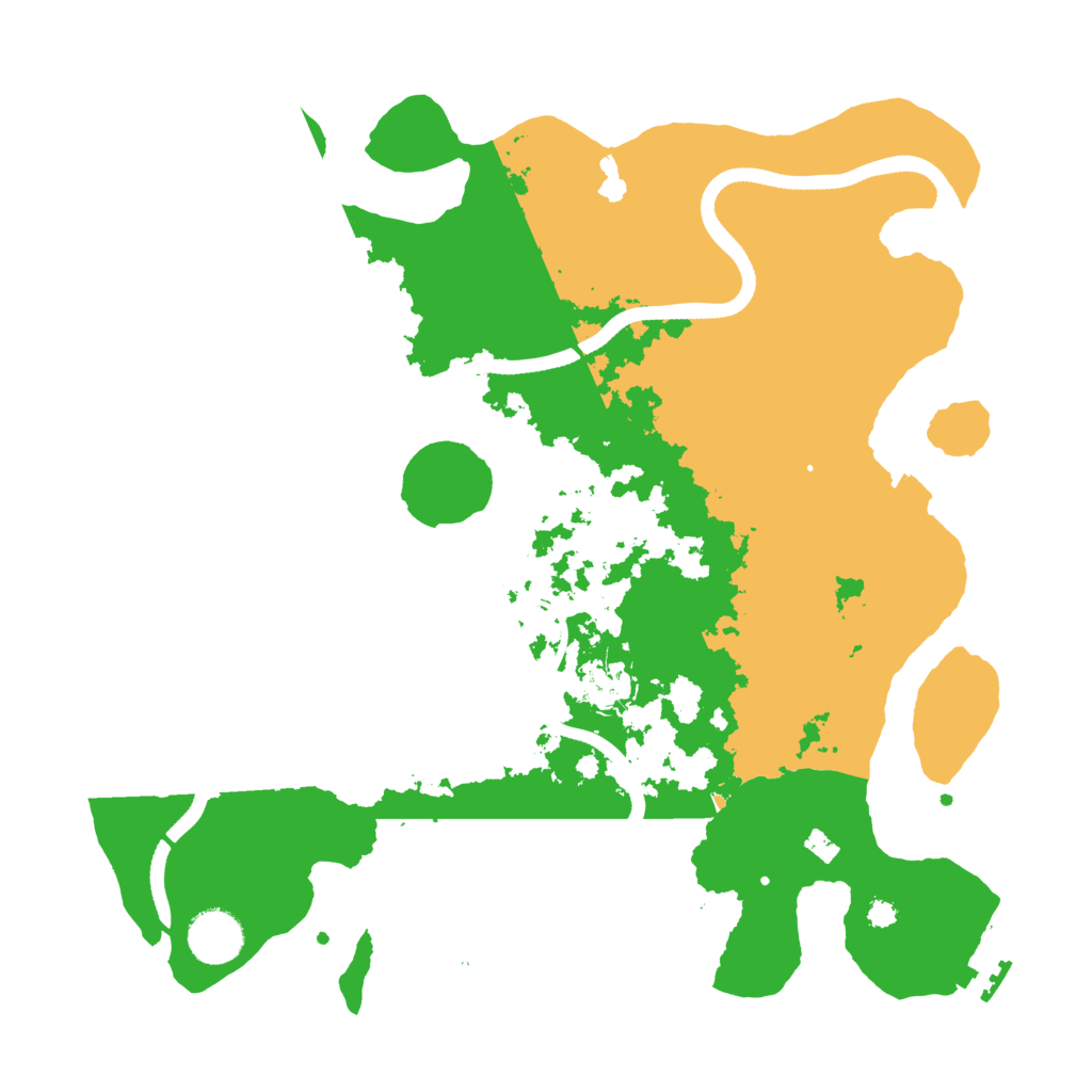 Biome Rust Map: Procedural Map, Size: 3500, Seed: 743224031