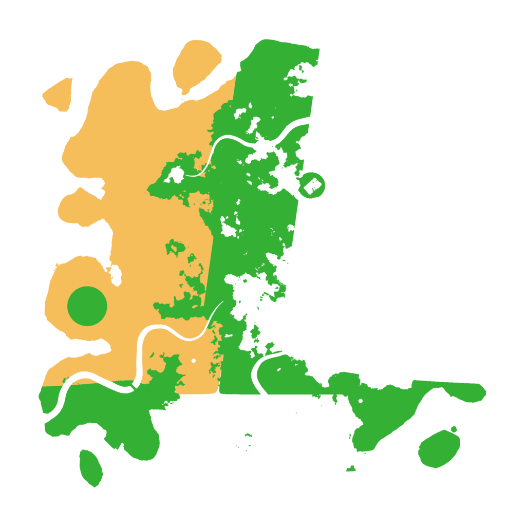 Biome Rust Map: Procedural Map, Size: 3500, Seed: 2578936