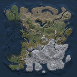 Thumbnail Rust Map: Procedural Map, Size: 4250, Seed: 1783205630, 15 Monuments
