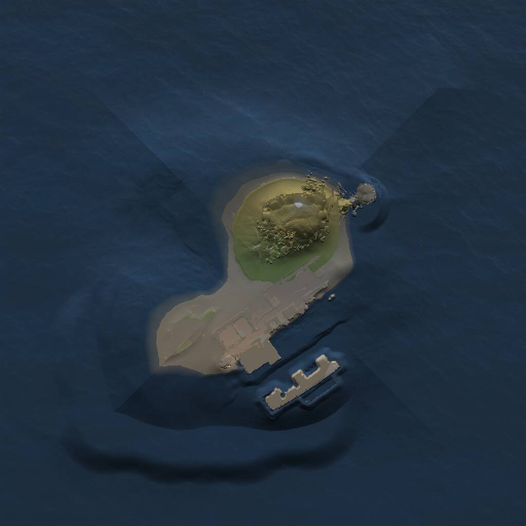 Rust Map: Procedural Map, Size: 1000, Seed: 109150565, 2 Monuments