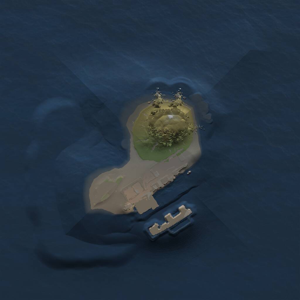 Rust Map: Procedural Map, Size: 1000, Seed: 109150565, 2 Monuments