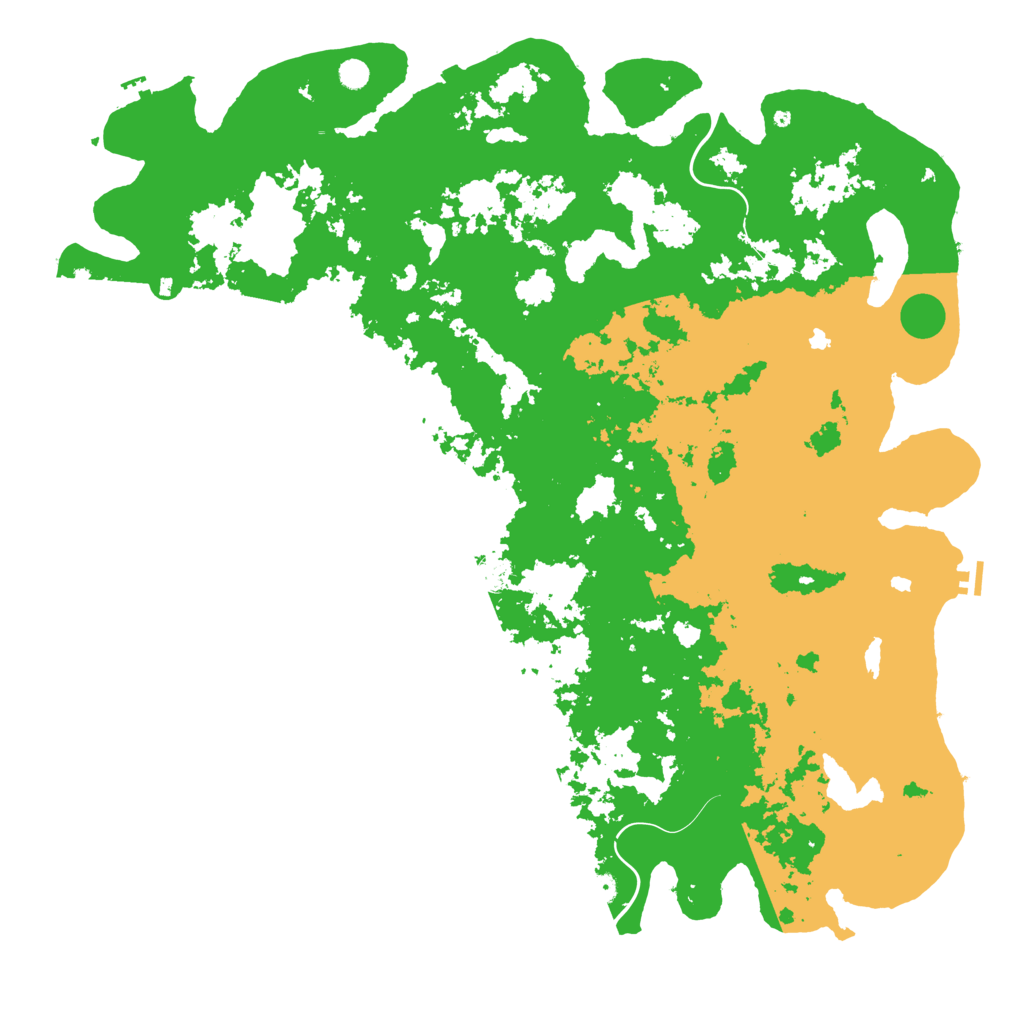 Biome Rust Map: Procedural Map, Size: 6000, Seed: 80532108