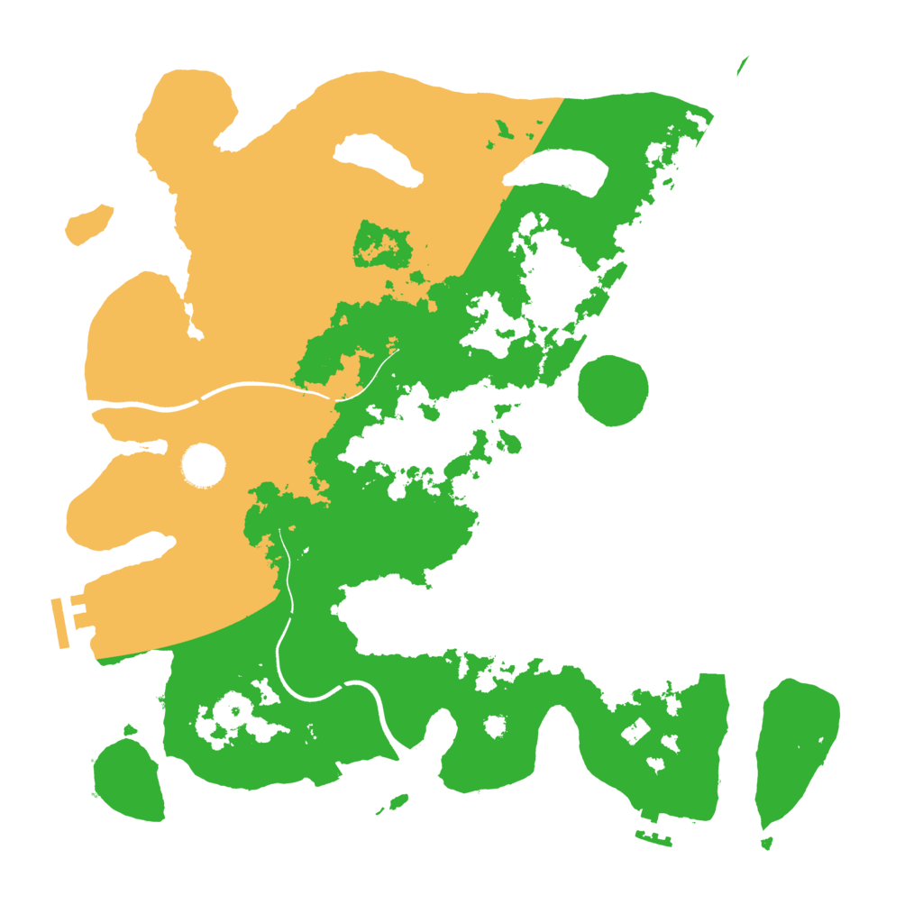 Biome Rust Map: Procedural Map, Size: 3700, Seed: 492084230