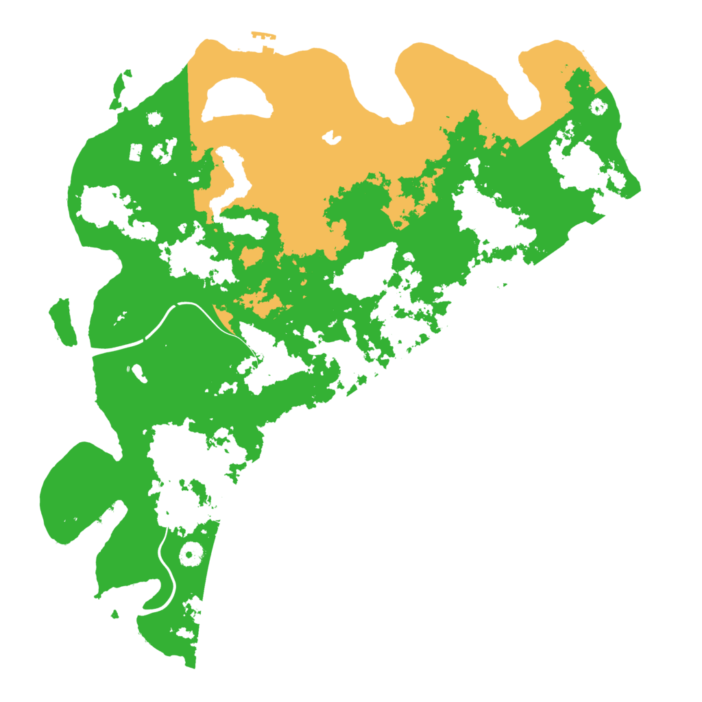 Biome Rust Map: Procedural Map, Size: 4300, Seed: 10371035
