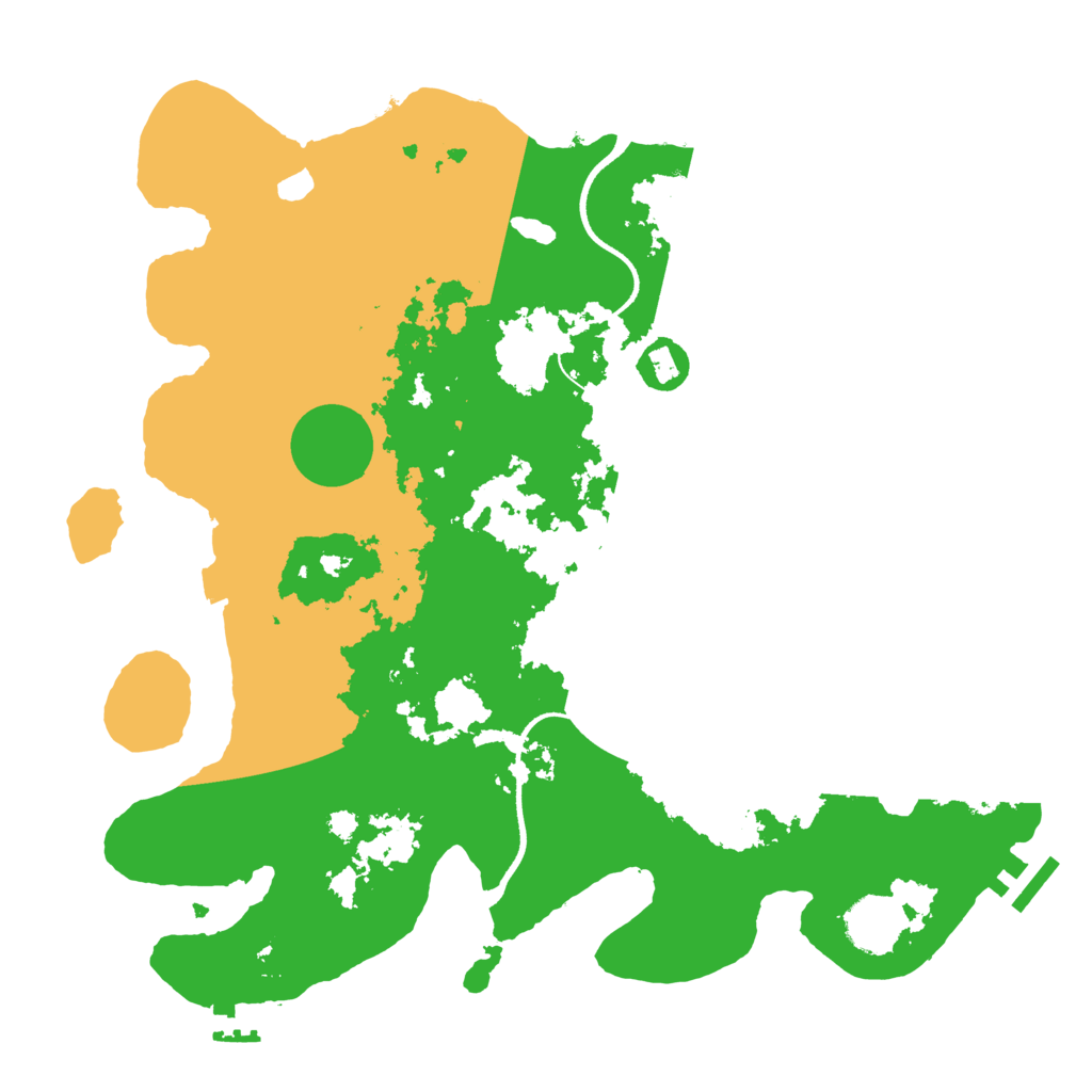 Biome Rust Map: Procedural Map, Size: 3500, Seed: 55569