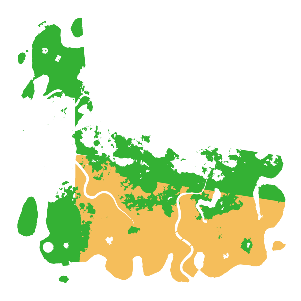 Biome Rust Map: Procedural Map, Size: 5000, Seed: 611