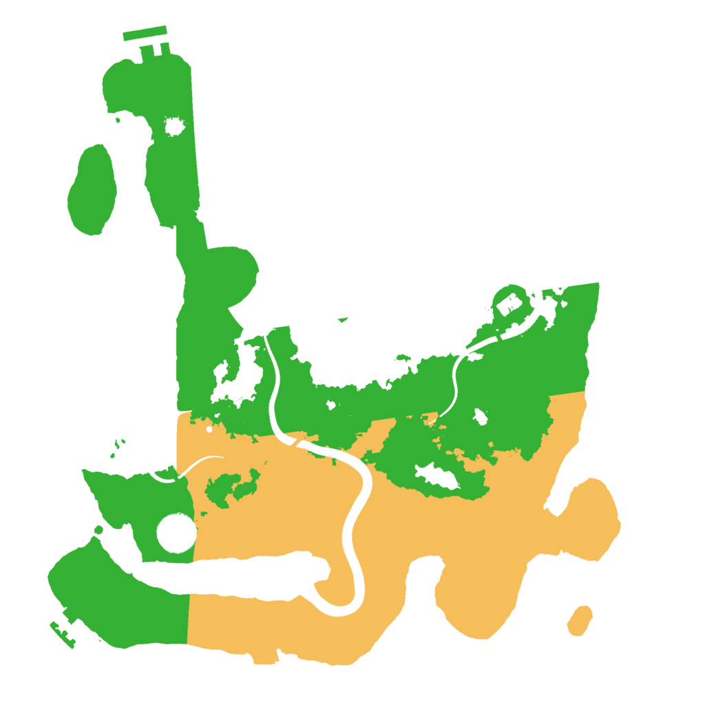 Biome Rust Map: Procedural Map, Size: 3250, Seed: 1877200358