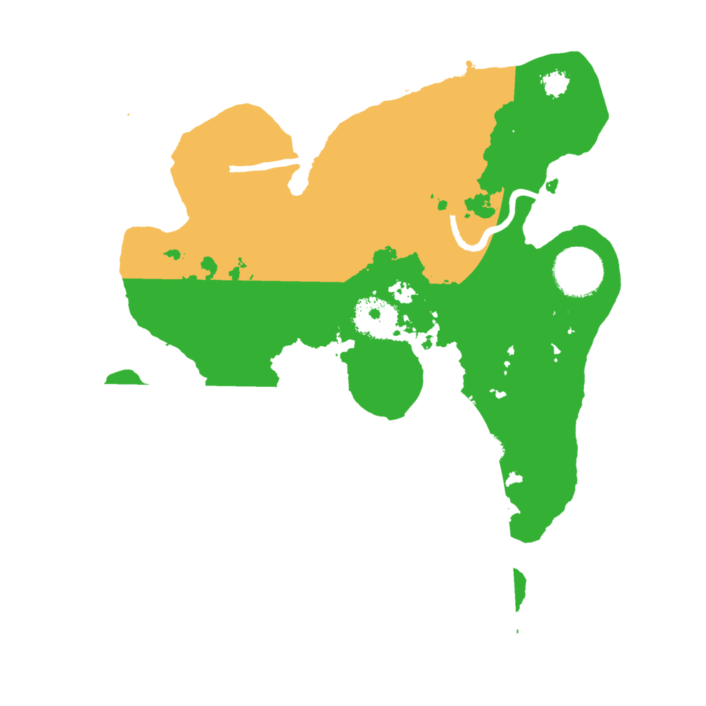 Biome Rust Map: Procedural Map, Size: 2500, Seed: 38475