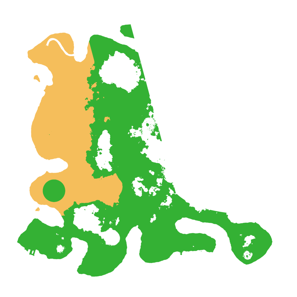 Biome Rust Map: Procedural Map, Size: 3500, Seed: 416508195