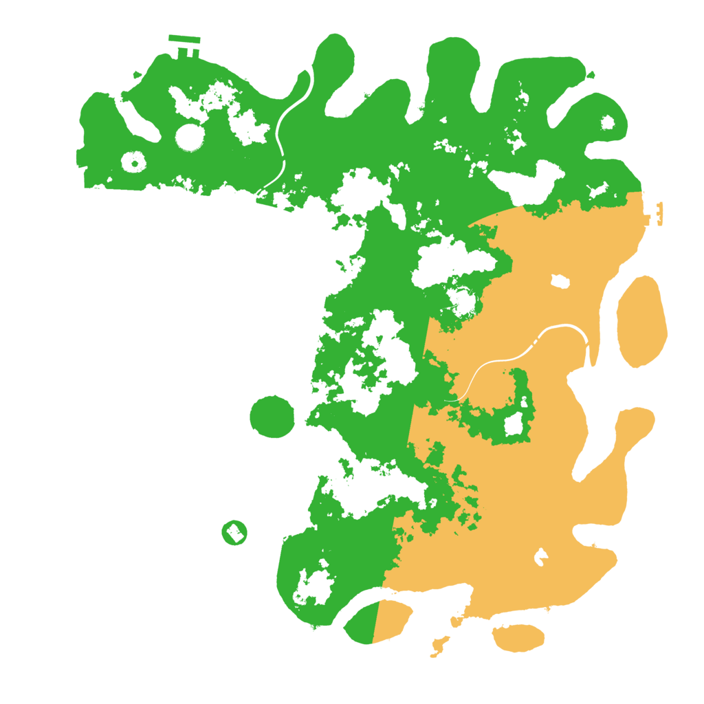 Biome Rust Map: Procedural Map, Size: 4500, Seed: 1845796765