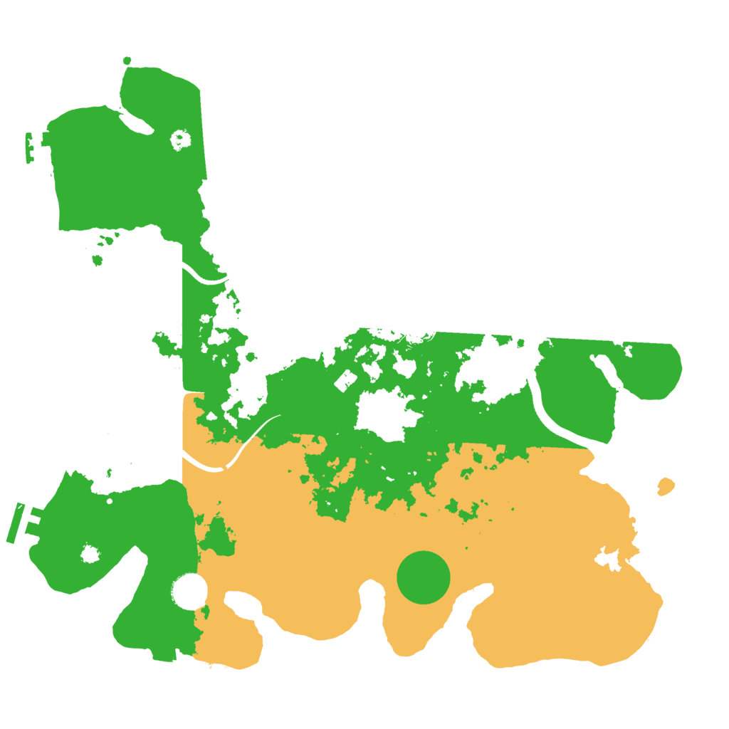 Biome Rust Map: Procedural Map, Size: 3600, Seed: 664033814