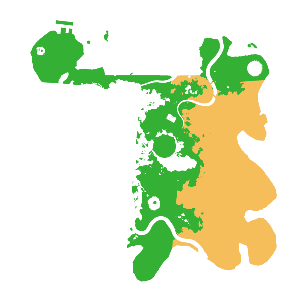 Biome Rust Map: Procedural Map, Size: 3500, Seed: 1628435604