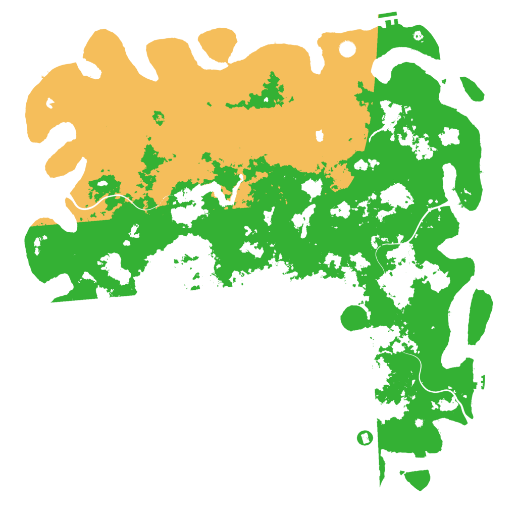 Biome Rust Map: Procedural Map, Size: 5500, Seed: 123237