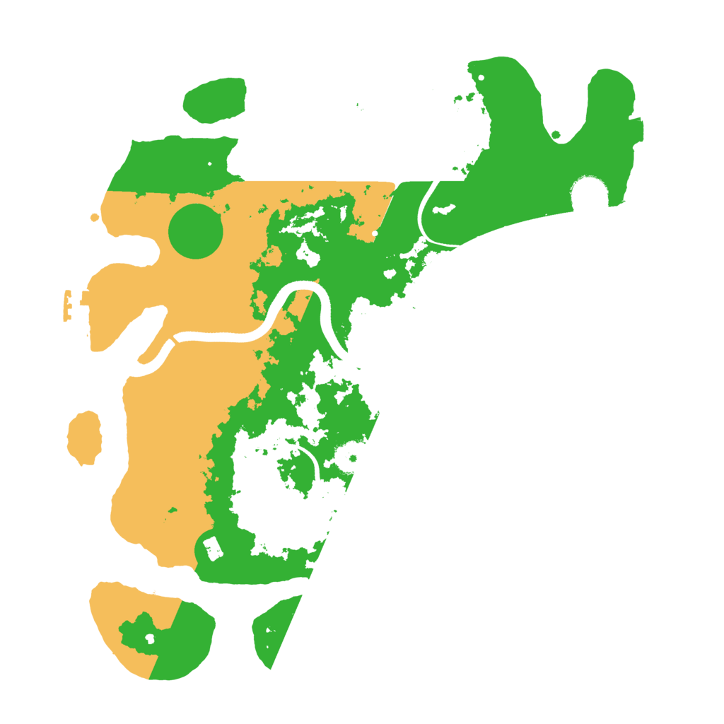 Biome Rust Map: Procedural Map, Size: 3500, Seed: 6439205