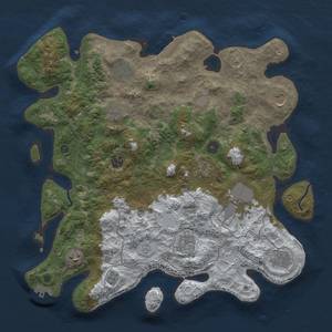 Thumbnail Rust Map: Procedural Map, Size: 4000, Seed: 654654, 19 Monuments