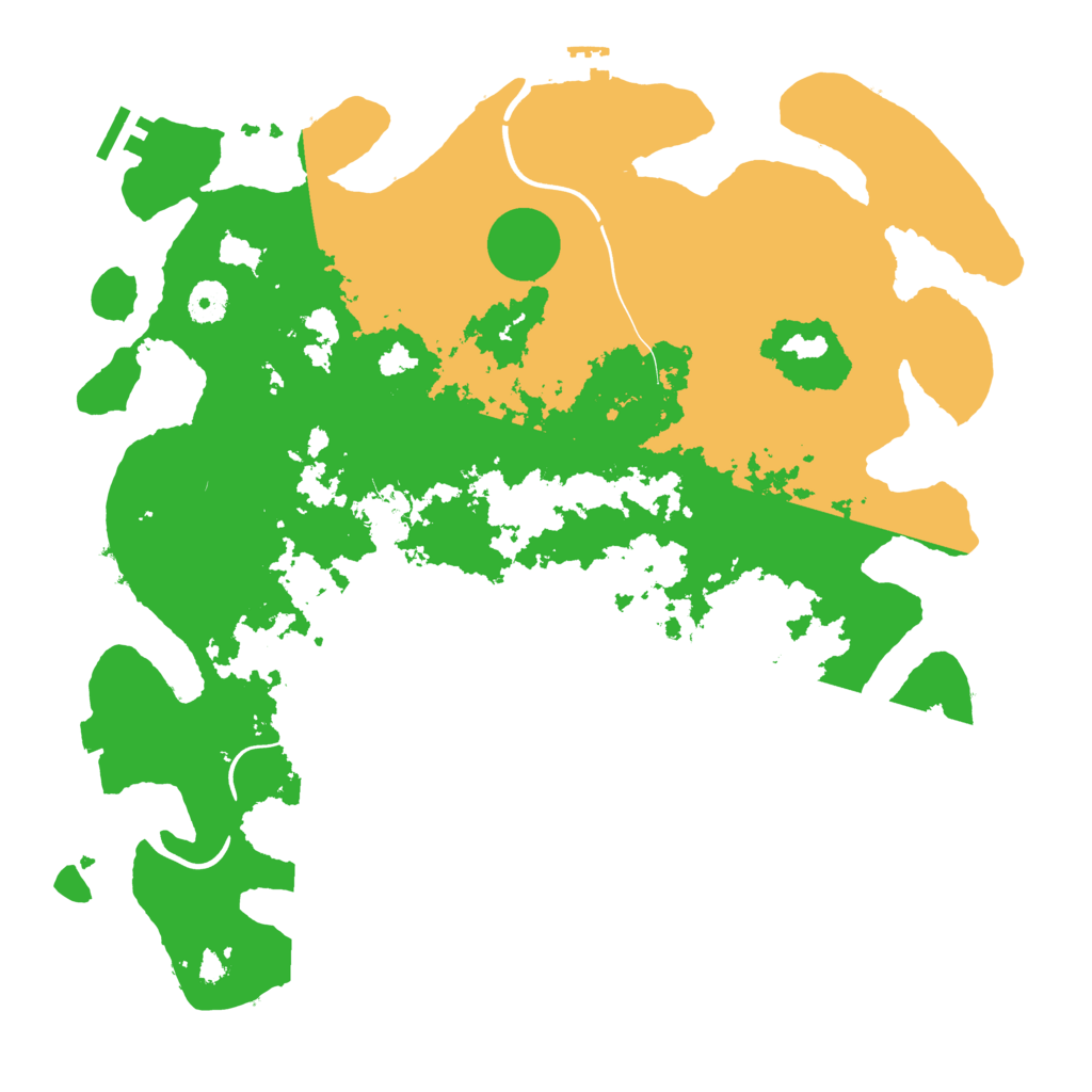 Biome Rust Map: Procedural Map, Size: 3950, Seed: 322379590