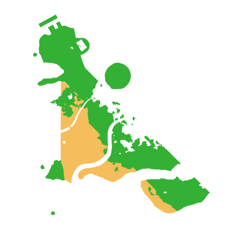 Biome Rust Map: Procedural Map, Size: 2500, Seed: 35