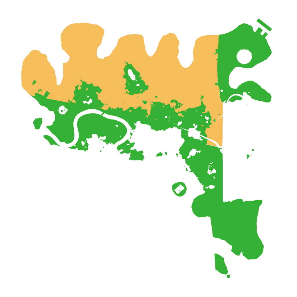Biome Rust Map: Procedural Map, Size: 3500, Seed: 1806407268